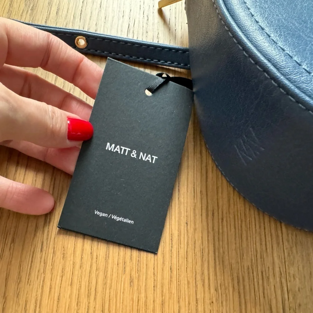 Matt & Nat Abbot Vegan Leather Belt Bag - Apollo Blue - NWT - Picture 3 of 8